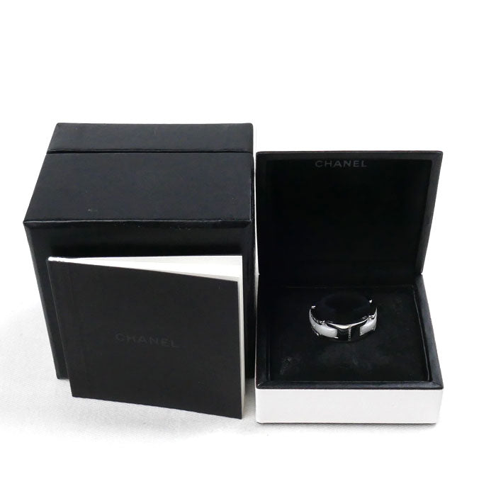 CHANEL シャネル K18WG ホワイトゴールド ホワイトセラミック ウルトラ コレクション ミディアム リング・指輪 J2643 ダイヤモンド 14.5号 55 10.7g レディース【中古】【美品】