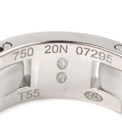 CHANEL シャネル K18WG ホワイトゴールド ホワイトセラミック ウルトラ コレクション ミディアム リング・指輪 J2643 ダイヤモンド 14.5号 55 10.7g レディース【中古】【美品】