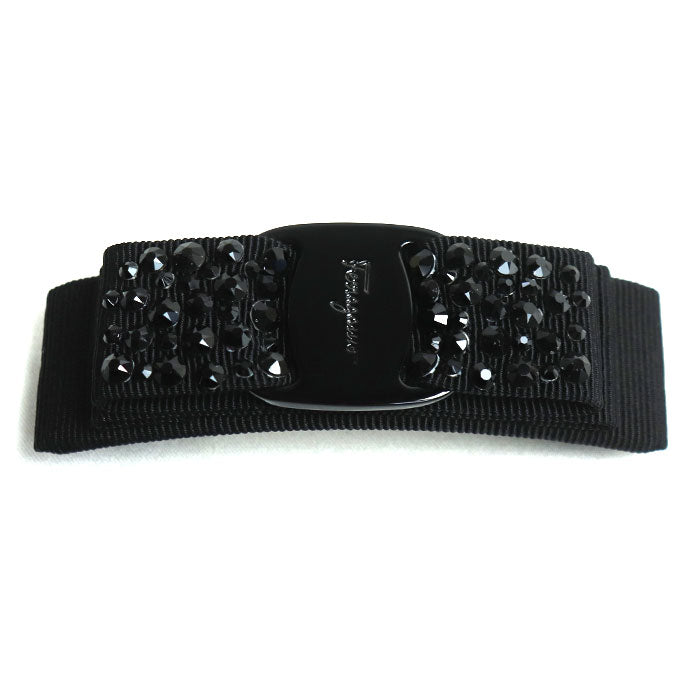 Salvatore Ferragamo サルヴァトーレフェラガモ ヴァラ リボン バレッタ 341693 488214 レディース【中古】【美品】