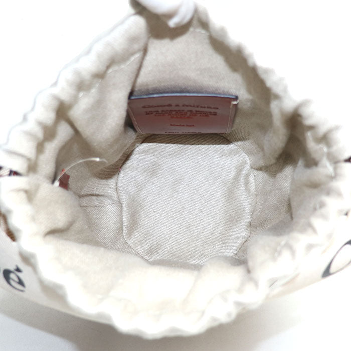 Chloe クロエ WOODY スモールバスケット 2Wayショルダーバッグ ホワイト CHC22SS381G55101 レディース【中古】【極美品】