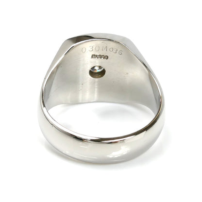 Pt900プラチナ リング・指輪 ダイヤモンド0.36ct/0.30ct 21号 21.0g メンズ【中古】【美品】