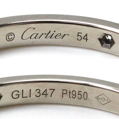 CARTIER カルティエ Pt950プラチナ バレリーナ ウェディング リング・指輪 B4077754 ダイヤモンド 13.5号 54 3.6g レディース【中古】【美品】