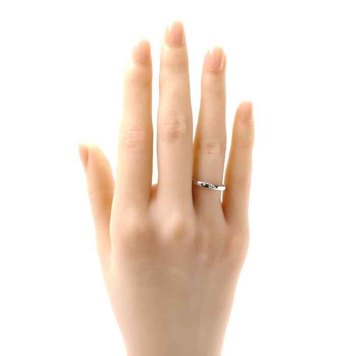 CARTIER カルティエ Pt950プラチナ バレリーナ ウェディング リング・指輪 B4077754 ダイヤモンド 13.5号 54 3.6g レディース【中古】【美品】