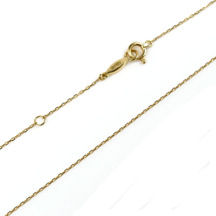 AHKAH アーカー K18YG イエローゴールド ヴィヴィアンローズ ネックレス VC0530010100 ダイヤモンド0.20ct 1.5g 37/40cm レディース【中古】