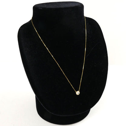 AHKAH アーカー K18YG イエローゴールド ヴィヴィアンローズ ネックレス VC0530010100 ダイヤモンド0.20ct 1.5g 37/40cm レディース【中古】