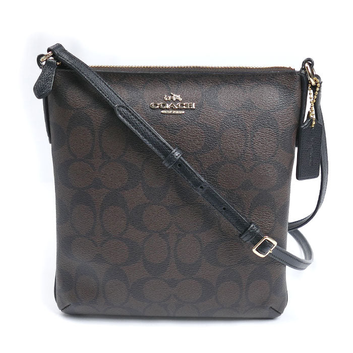 COACH コーチ ノースサウス クロスボディ ショルダーバッグ ブラウン F35940 レディース【中古】
