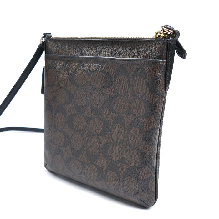 COACH コーチ ノースサウス クロスボディ ショルダーバッグ ブラウン F35940 レディース【中古】