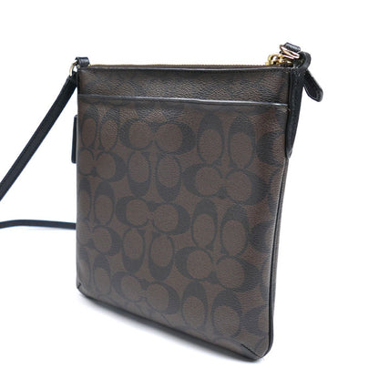 COACH コーチ ノースサウス クロスボディ ショルダーバッグ ブラウン F35940 レディース【中古】