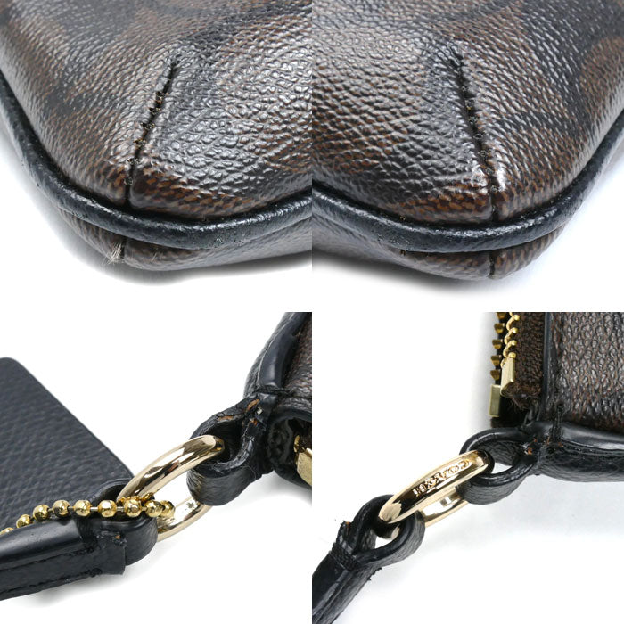 COACH コーチ ノースサウス クロスボディ ショルダーバッグ ブラウン F35940 レディース【中古】