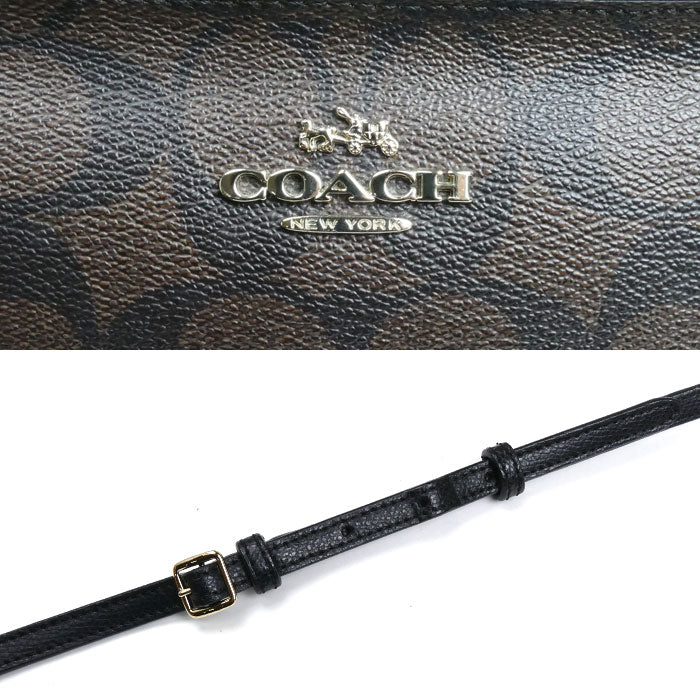 COACH コーチ ノースサウス クロスボディ ショルダーバッグ ブラウン F35940 レディース【中古】