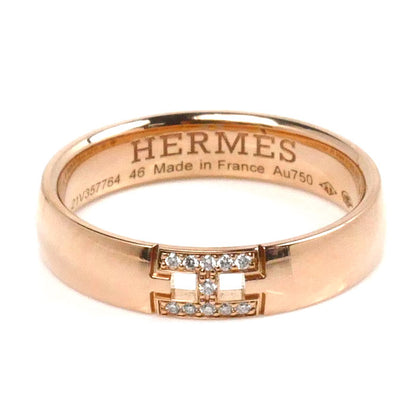 HERMES エルメス K18PG ピンクゴールド エヴァー ヘラクレス リング・指輪 H119850B 00046 ダイヤモンド 6号 46 2.9g レディース【中古】【美品】