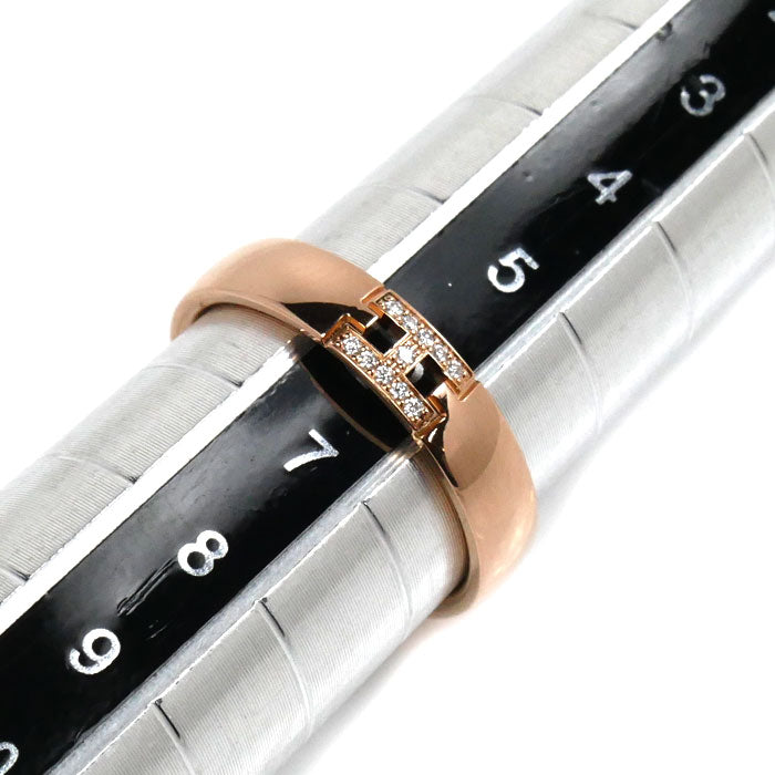 HERMES エルメス K18PG ピンクゴールド エヴァー ヘラクレス リング・指輪 H119850B 00046 ダイヤモンド 6号 46 2.9g レディース【中古】【美品】