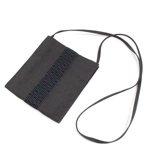 HERMES エルメス エールライン ポシェット ショルダーバッグ グレー 100967M レディース【中古】【美品】