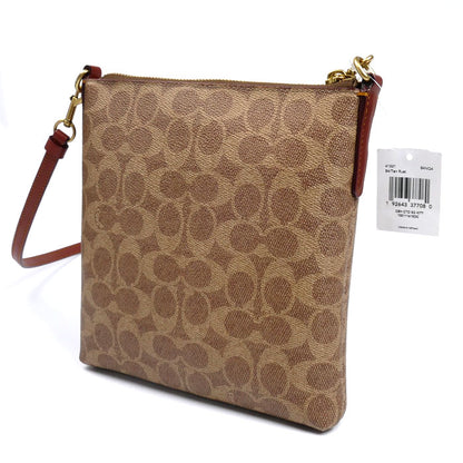 COACH コーチ キット メッセンジャー クロスボディ ショルダーバッグ ブラウン 41321 レディース【中古】【極美品】