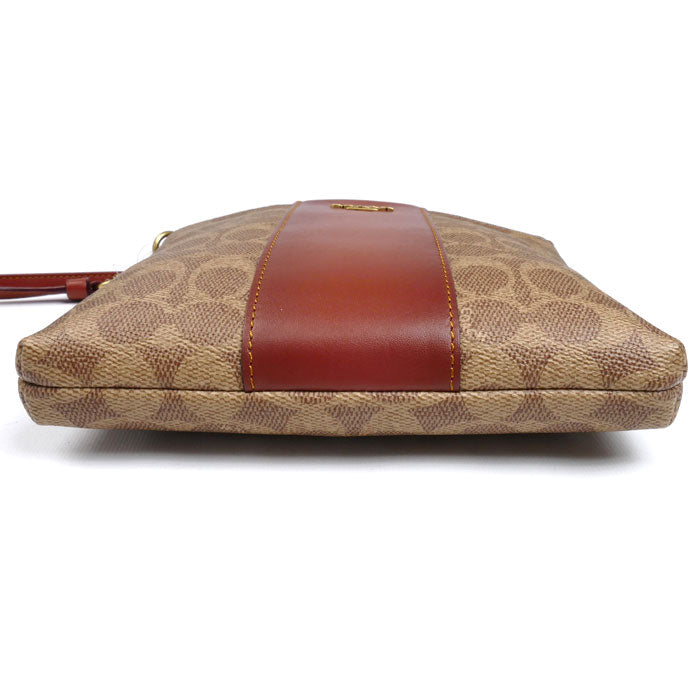 COACH コーチ キット メッセンジャー クロスボディ ショルダーバッグ ブラウン 41321 レディース【中古】【極美品】