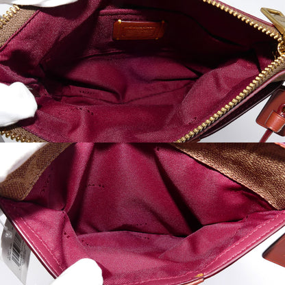 COACH コーチ キット メッセンジャー クロスボディ ショルダーバッグ ブラウン 41321 レディース【中古】【極美品】