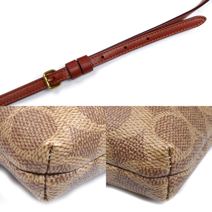 COACH コーチ キット メッセンジャー クロスボディ ショルダーバッグ ブラウン 41321 レディース【中古】【極美品】