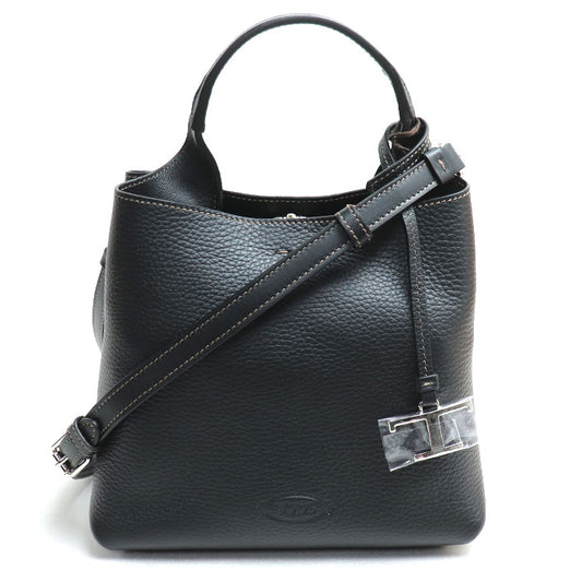 TOD’S トッズ レザー バッグ ミニ 2Wayショルダーバッグ ブラック XBWAPAA9100QNKB999 レディース【未使用】【買取品】