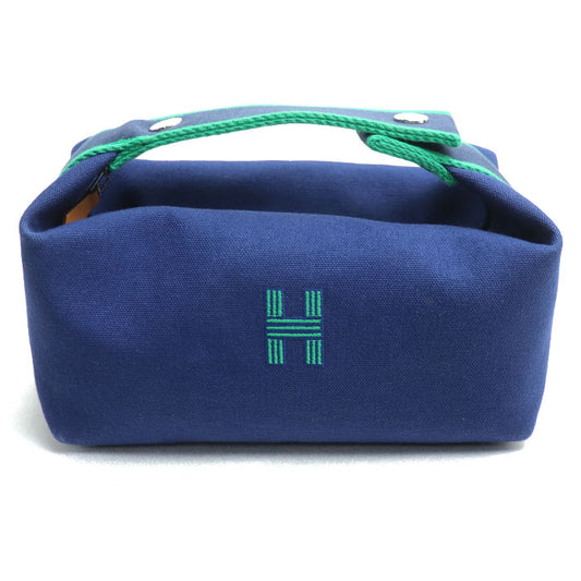 HERMES エルメス ブリッド ア ブラック PM ポーチ ブルー/グリーン 103222M レディース【中古】
