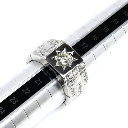 Pt900プラチナ リング・指輪 ダイヤモンド0.56ct/0.59ct 19号 31.4g メンズ【中古】【美品】