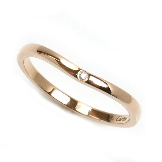 CARTIER カルティエ K18PG ピンクゴールド バレリーナ ウェディング リング・指輪 B4098660 ダイヤモンド 20号 60 2.7g メンズ【中古】