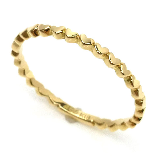 AHKAH アーカー K18YG イエローゴールド アンハートエタニティ リング・指輪 AB0884010200 11号 1.0g レディース【中古】