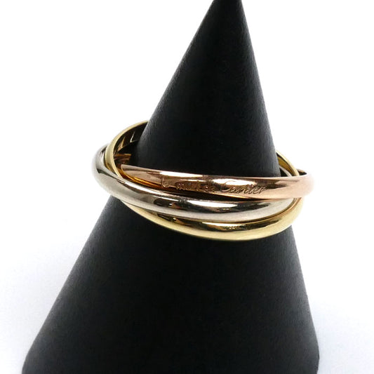 CARTIER カルティエ K18YG イエローゴールド K18WG ホワイトゴールド K18PG トリニティ XS リング・指輪 12号 52 3.6g レディース【中古】