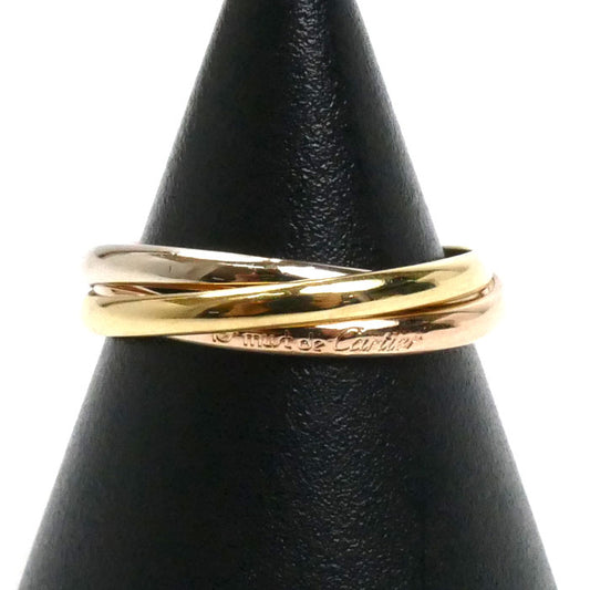 CARTIER カルティエ K18YG イエローゴールド K18WG ホワイトゴールド K18PG トリニティ XS リング・指輪 12号 52 3.6g レディース【中古】