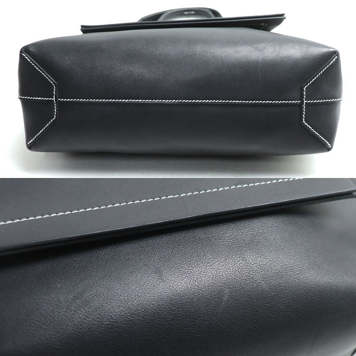 HERMES エルメス カバ セリエ31 トートバッグ ブラック レディース B刻印【中古】
