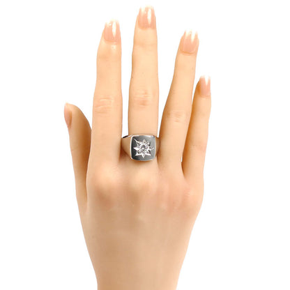 Pt900プラチナ リング・指輪 ダイヤモンド0.63ct 22.5号 24.6g メンズ【中古】【美品】