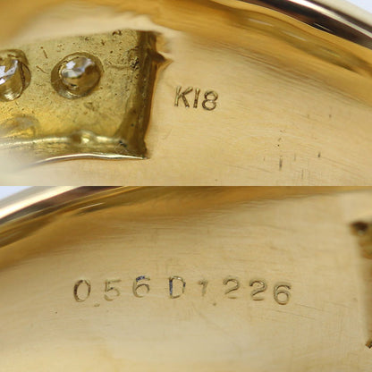 K18YG イエローゴールド リング・指輪 ダイヤモンド0.56ct/1.226ct 22号 28.7g メンズ【中古】