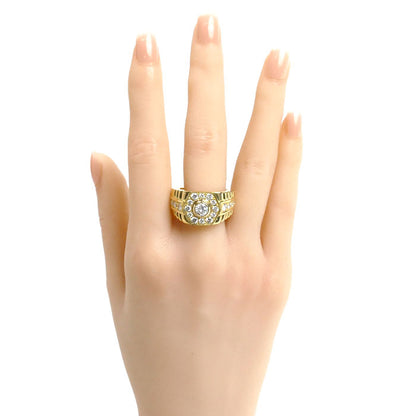 K18YG イエローゴールド リング・指輪 ダイヤモンド0.56ct/1.226ct 22号 28.7g メンズ【中古】
