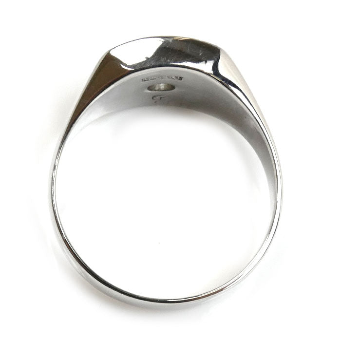 Pt900プラチナ 印台 リング・指輪 ダイヤモンド0.20ct 19号 13.7g メンズ【中古】