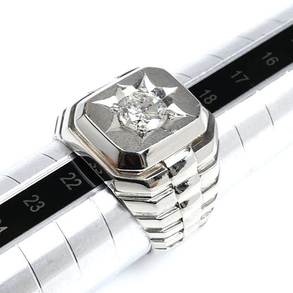 Pt900プラチナ リング・指輪 ダイヤモンド1.155ct 20号 29.8g メンズ【中古】【美品】