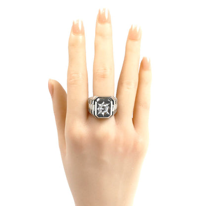 Pt900プラチナ リング・指輪 ダイヤモンド1.155ct 20号 29.8g メンズ【中古】【美品】