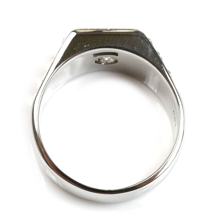 Pt900プラチナ リング・指輪 ダイヤモンド0.93ct 24.5号 24.2g メンズ【中古】