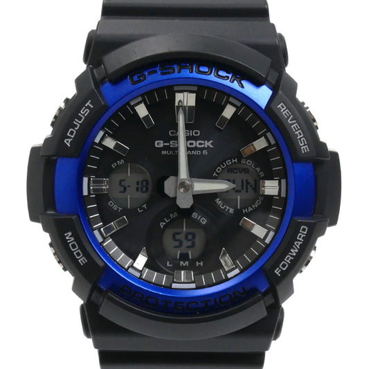 CASIO カシオ G-SHOCK 電波 腕時計 ソーラー GAW-100B-1A2JF メンズ【中古】