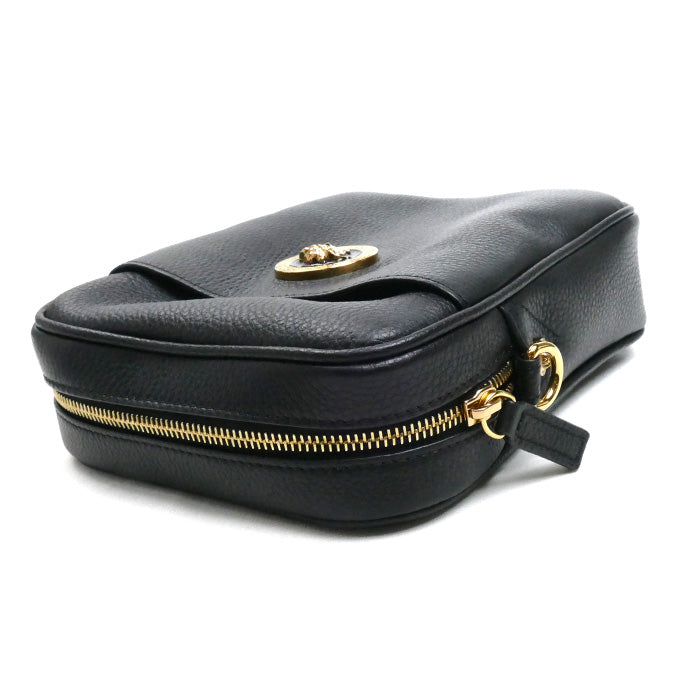 VERSACE ヴェルサーチ メドゥーサ ショルダーバッグ ブラック 1002885 レディース【中古】【美品】
