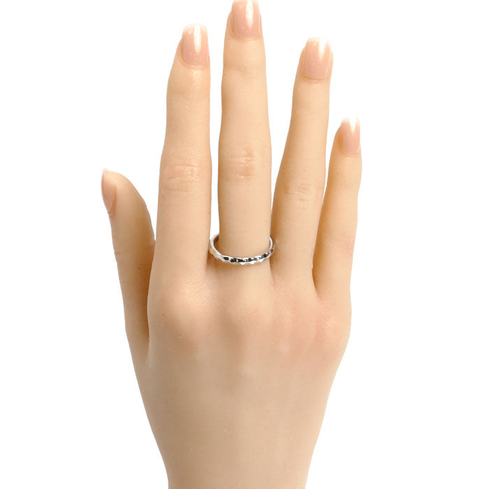 LOUIS VUITTON ルイ・ヴィトン K18WG ホワイトゴールド マリッジリング モノグラム・アンフィニ リング・指輪 Q9F71K 17号 57 4.3g レディース【中古】【美品】