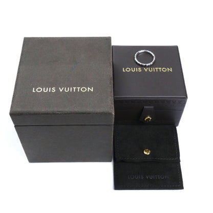 LOUIS VUITTON ルイ・ヴィトン K18WG ホワイトゴールド マリッジリング モノグラム・アンフィニ リング・指輪 Q9F71K 17号 57 4.3g レディース【中古】【美品】
