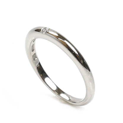 BVLGARI ブルガリ Pt950プラチナ フェディ 1Pダイヤ リング・指輪 348628 ダイヤモンド 9号 3.1g レディース【中古】【美品】