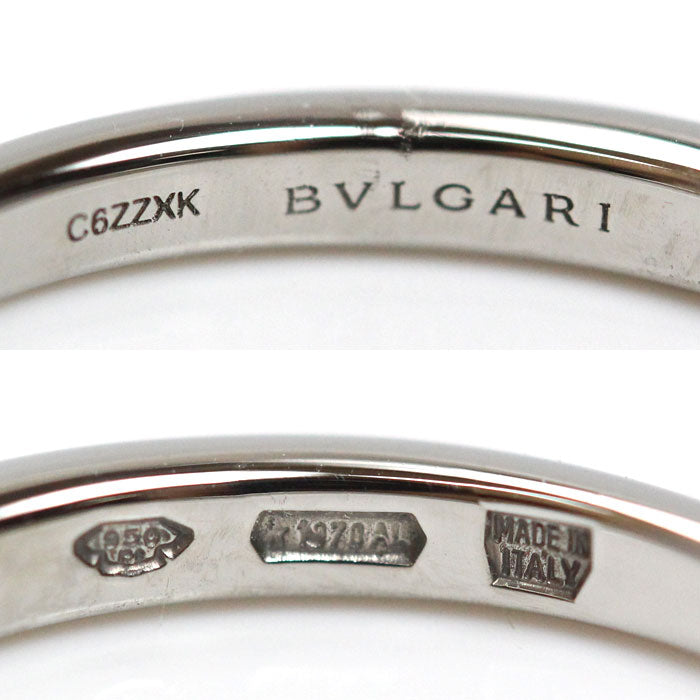 BVLGARI ブルガリ Pt950プラチナ フェディ 1Pダイヤ リング・指輪 348628 ダイヤモンド 9号 3.1g レディース【中古】【美品】