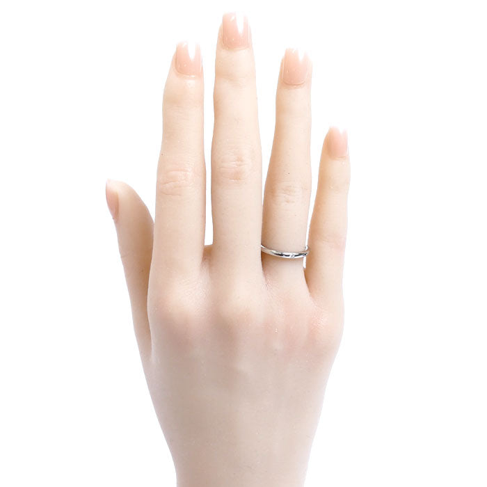 BVLGARI ブルガリ Pt950プラチナ フェディ 1Pダイヤ リング・指輪 348628 ダイヤモンド 9号 3.1g レディース【中古】【美品】