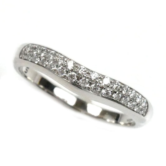 BVLGARI ブルガリ Pt950プラチナ コロナ パヴェ リング・指輪 ダイヤモンド 10号 3.8g レディース【中古】