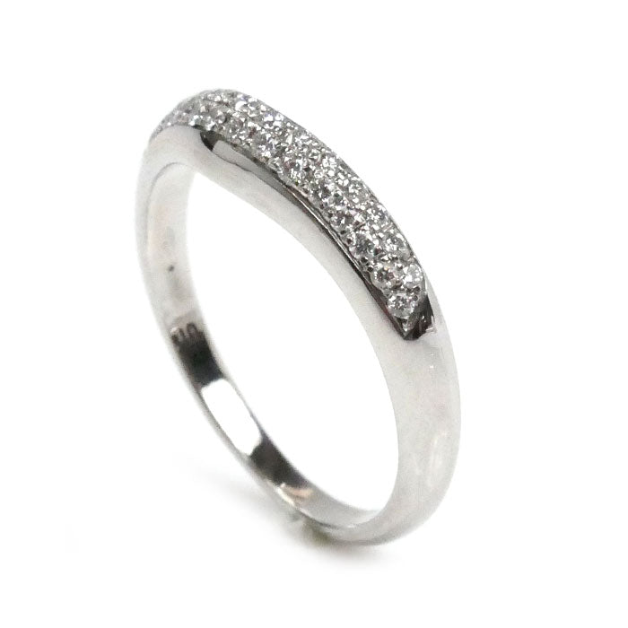 BVLGARI ブルガリ Pt950プラチナ コロナ パヴェ リング・指輪 ダイヤモンド 10号 3.8g レディース【中古】