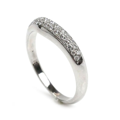 BVLGARI ブルガリ Pt950プラチナ コロナ パヴェ リング・指輪 ダイヤモンド 10号 3.8g レディース【中古】