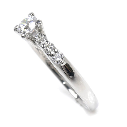Christian Dior クリスチャンディオール Pt950プラチナ リング・指輪 ダイヤモンド0.230ct 9号 3.4g レディース【中古】