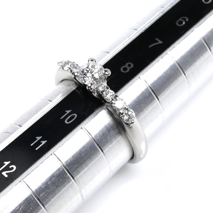 Christian Dior クリスチャンディオール Pt950プラチナ リング・指輪 ダイヤモンド0.230ct 9号 3.4g レディース【中古】