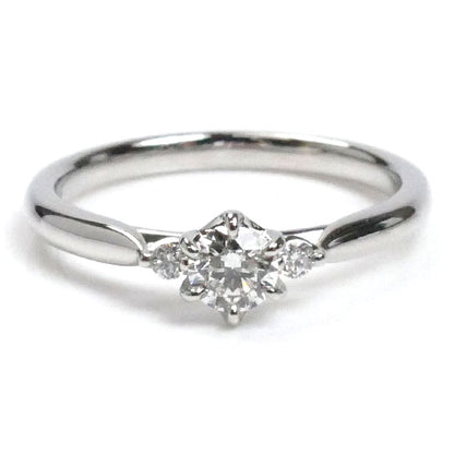 NIWAKA 俄 Pt950プラチナ 白鈴 リング・指輪 3456N2 ダイヤモンド0.217ct 9号 3.1g レディース【中古】【美品】