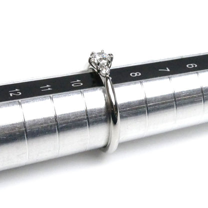 NIWAKA 俄 Pt950プラチナ 白鈴 リング・指輪 3456N2 ダイヤモンド0.217ct 9号 3.1g レディース【中古】【美品】